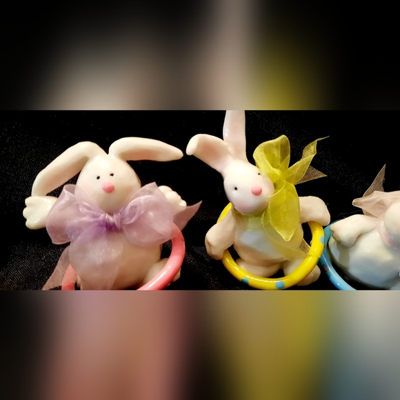 Easter bunny figurine lot - Picture 7 of 8